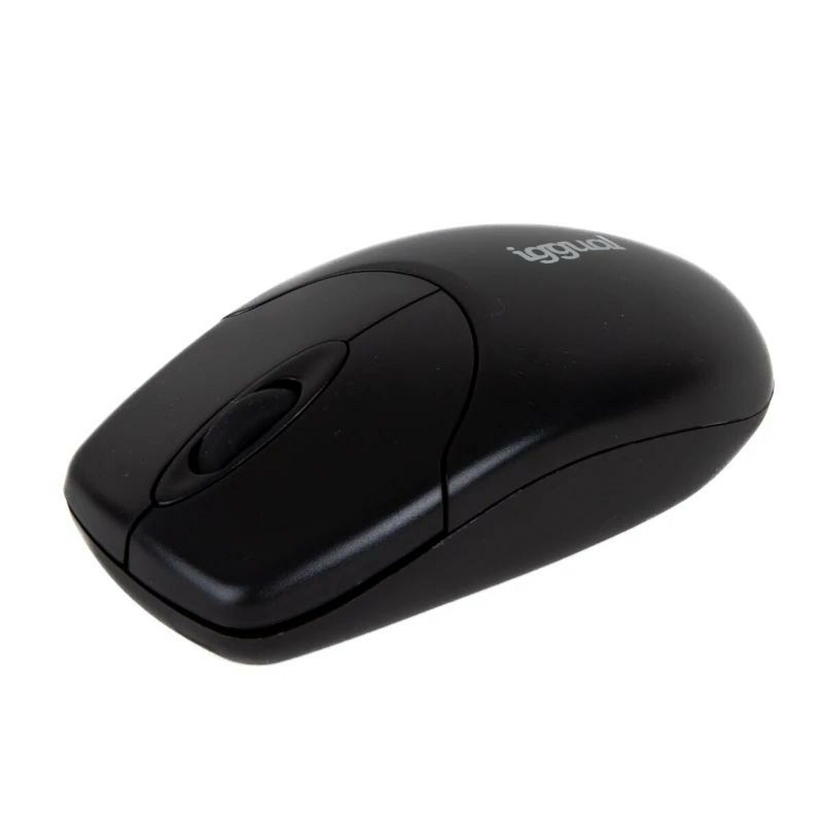 Schnurlose Mouse iggual WOM-BASIC Schwarz (1 Stück)